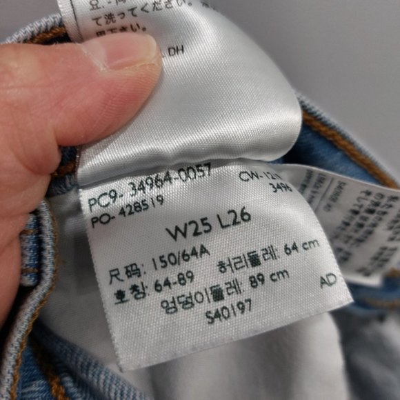 Levis Wedgie Straight Premium Denim Jive Indigo - Picture 9 of 9